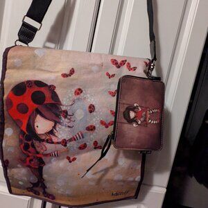 Ketto Santoro edition ladybug bag and wallet